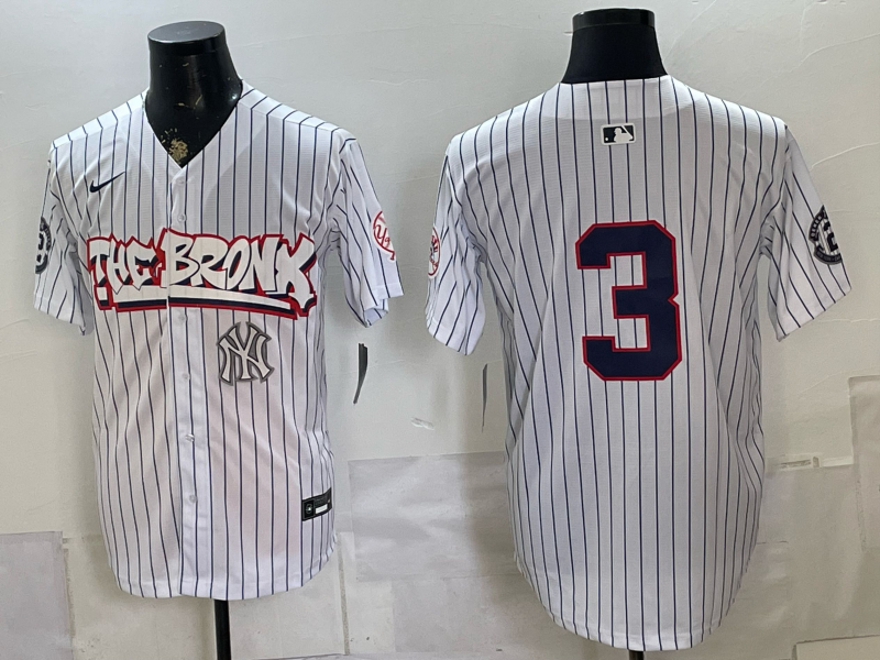 Men 2026 New York Yankees #3 Ruth white Nike MLB Jersey 0716003